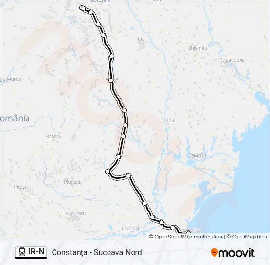 IR-N Train Line Map
