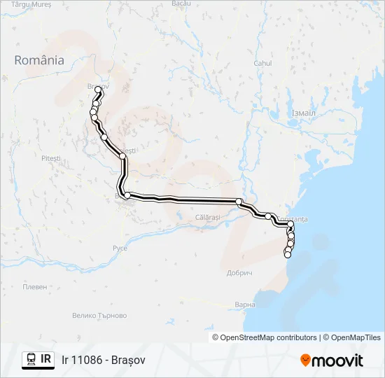 IR Train Line Map