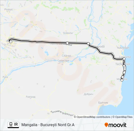 IR Train Line Map