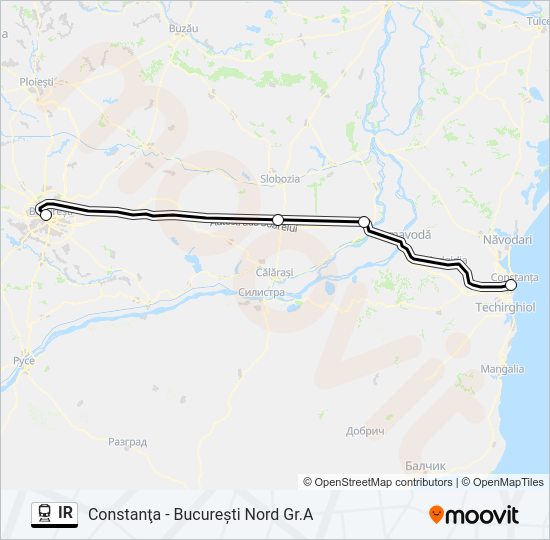 IR Train Line Map
