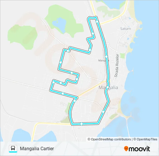 MANGALIA CARTIER Bus Line Map