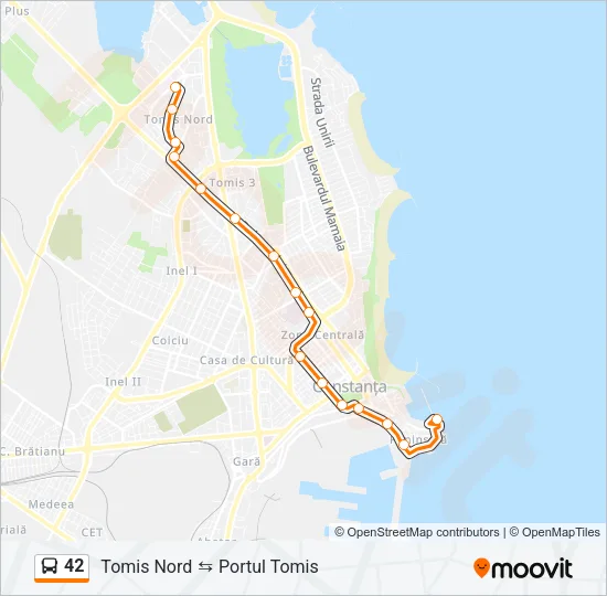 42 Bus Line Map