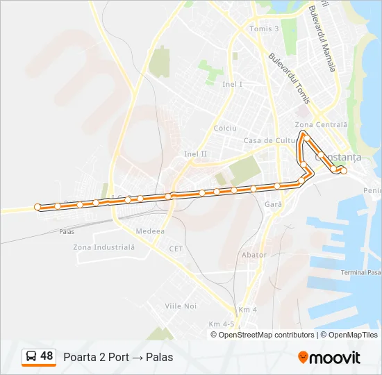 48 Bus Line Map