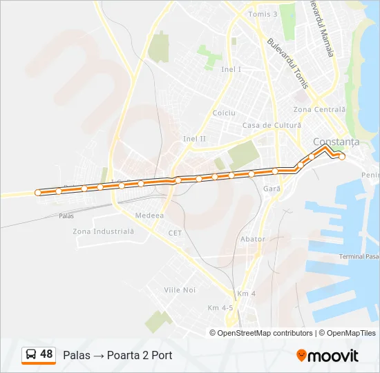 48 Bus Line Map