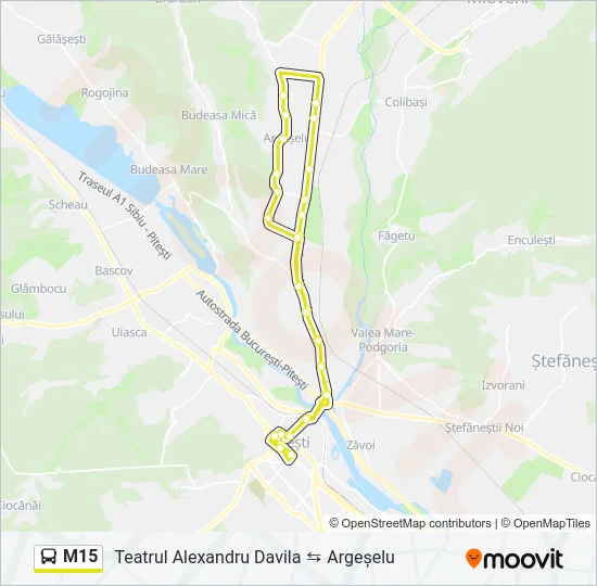 M15 Bus Line Map