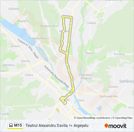 M15 bus Line Map