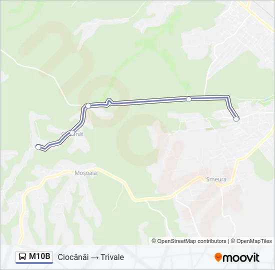 M10B Bus Line Map