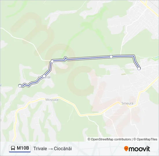 M10B Bus Line Map