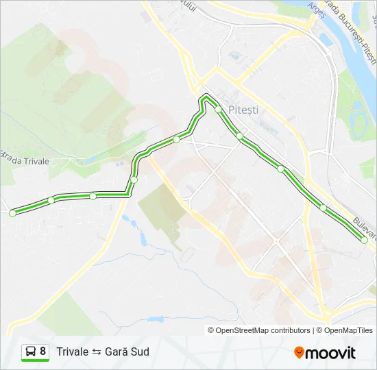 8 Bus Line Map