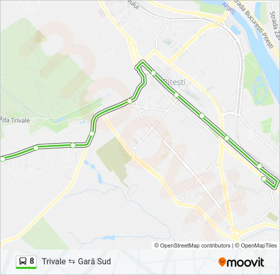 8 Bus Line Map