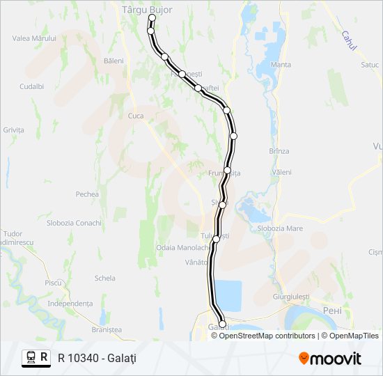 R train Line Map