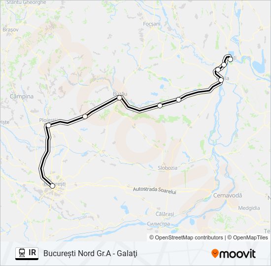 IR train Line Map