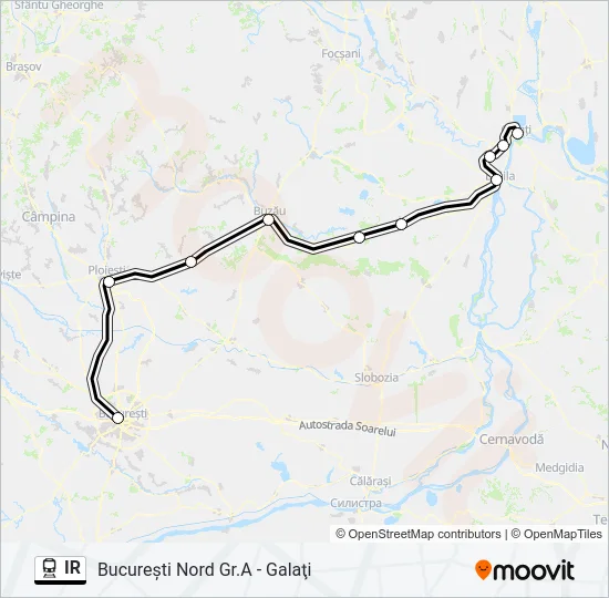 IR Train Line Map