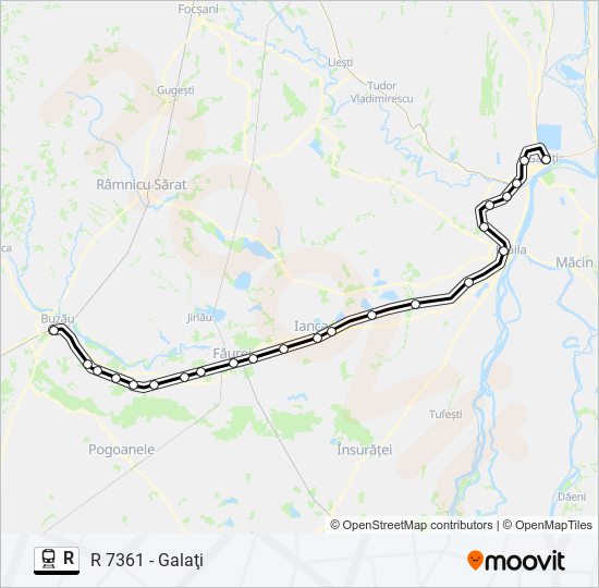 R train Line Map