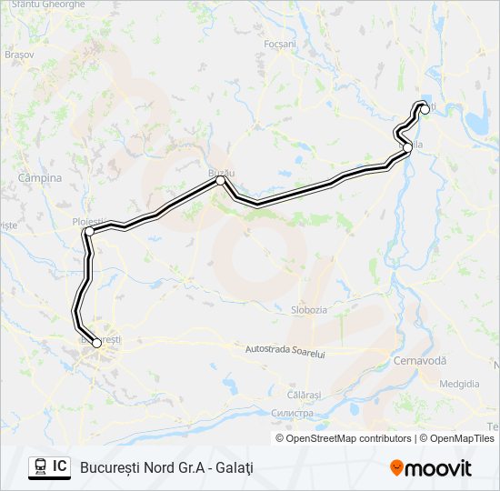 IC train Line Map