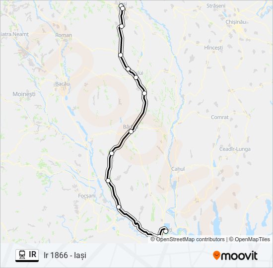 IR train Line Map