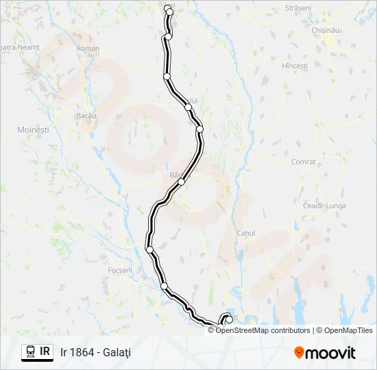 IR Train Line Map