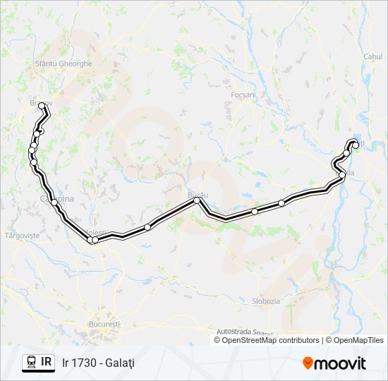 IR train Line Map