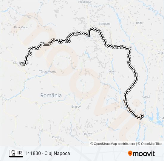 IR train Line Map