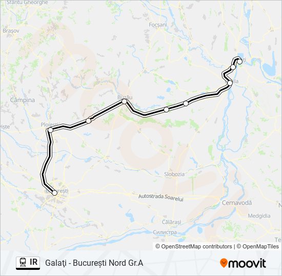 IR train Line Map