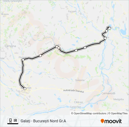 IR Train Line Map