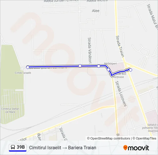 39B Bus Line Map