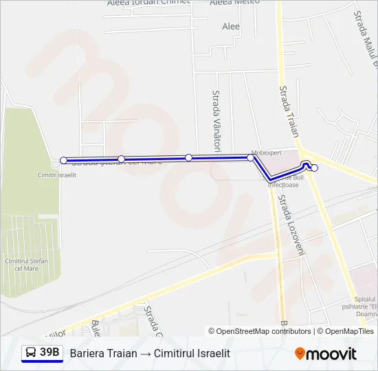 39B Bus Line Map