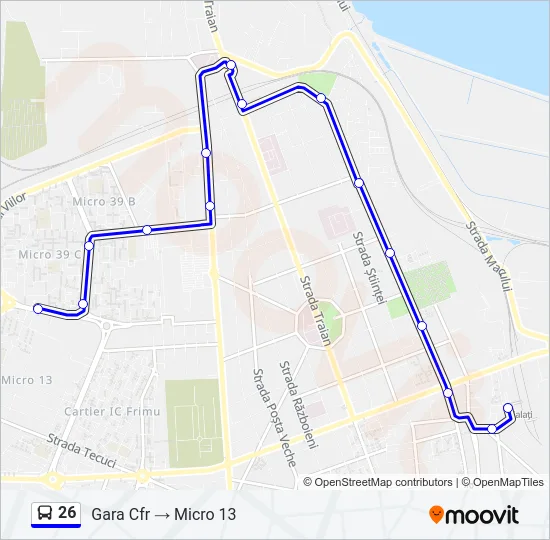 26 Bus Line Map
