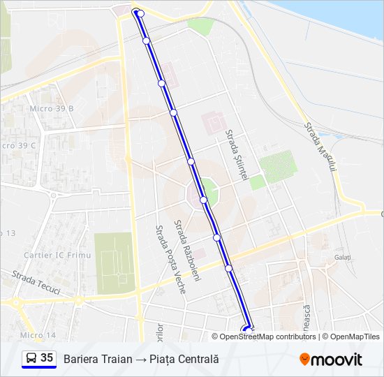 35 bus Line Map