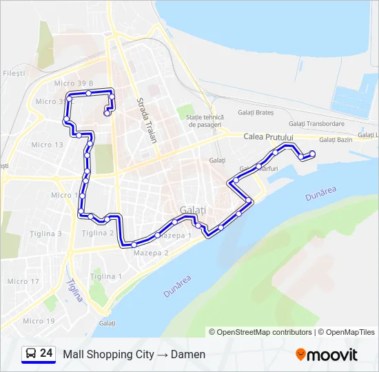 24 Bus Line Map