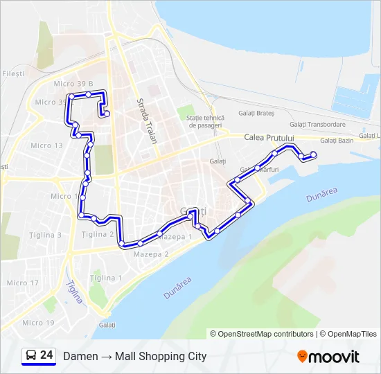24 Bus Line Map