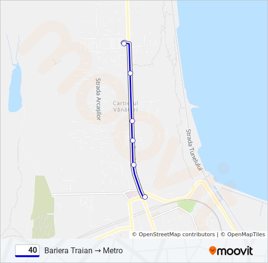 40 bus Line Map