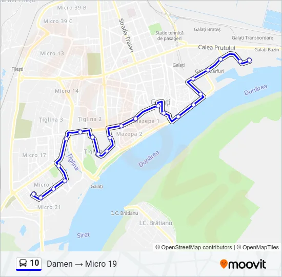 10 Bus Line Map