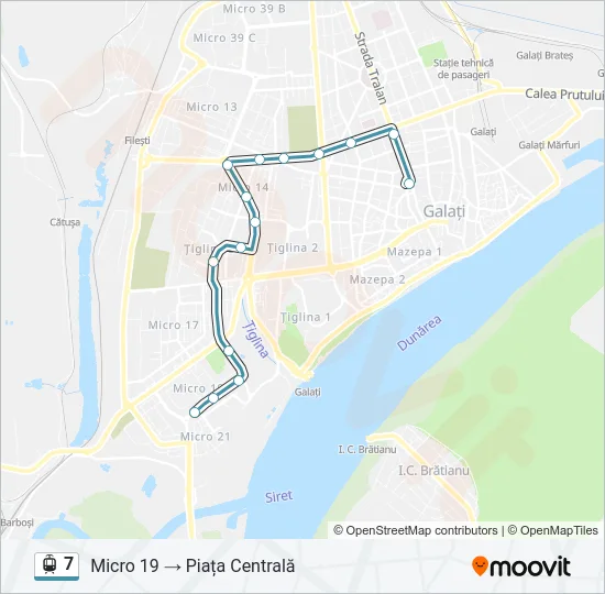 7 Light Rail Line Map