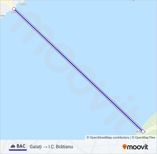 BAC ferry Line Map