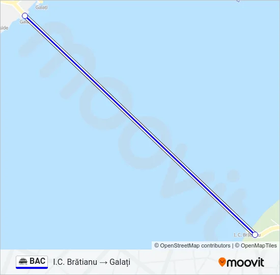 BAC Ferry Line Map