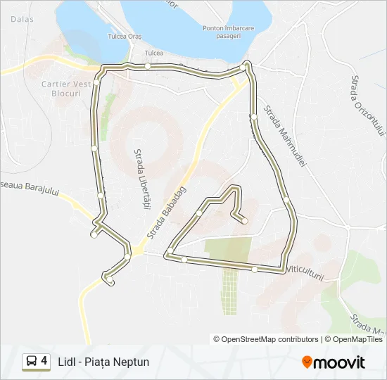 4 Bus Line Map