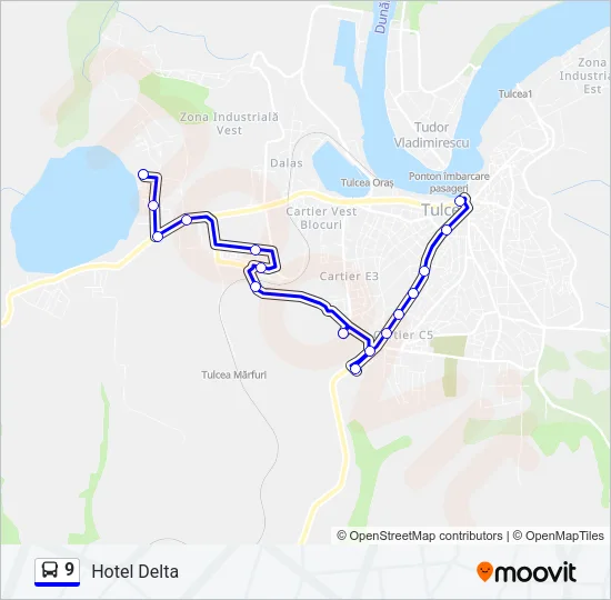 9 Bus Line Map