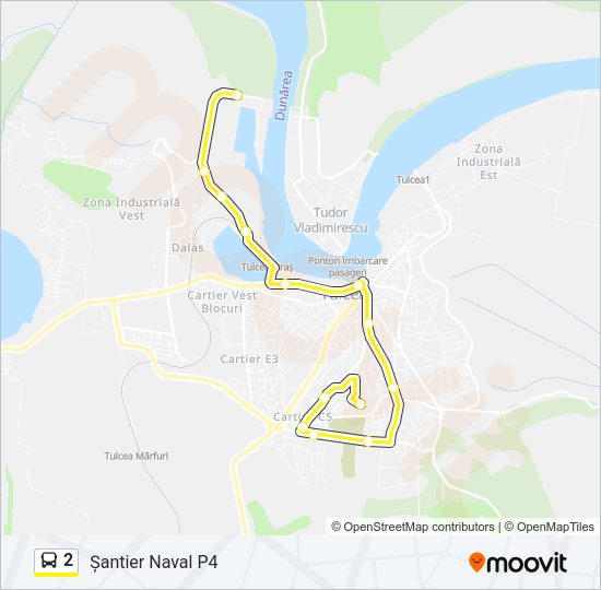 2 Bus Line Map