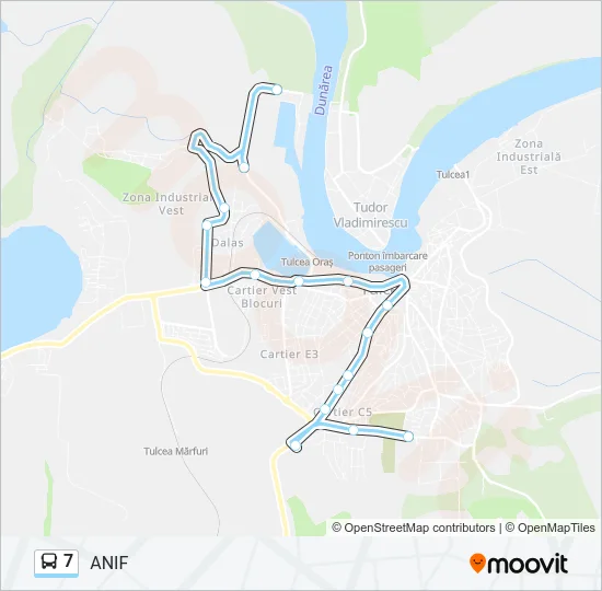 7 Bus Line Map