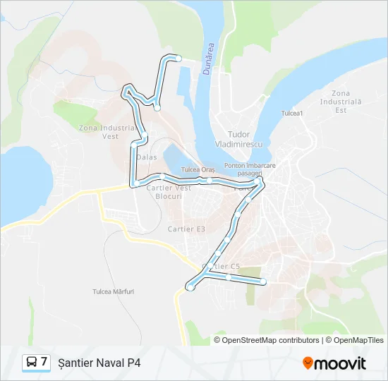 7 Bus Line Map