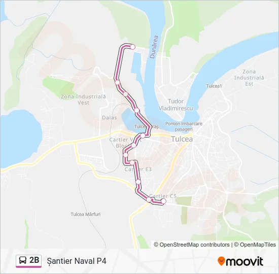 2B Bus Line Map