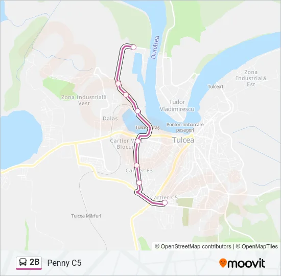 2B Bus Line Map