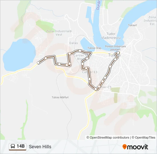 14B Bus Line Map