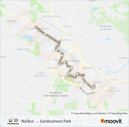 33 Bus Line Map
