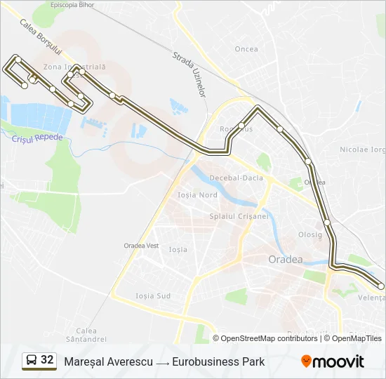 32 Bus Line Map