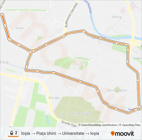 2 Light Rail Line Map