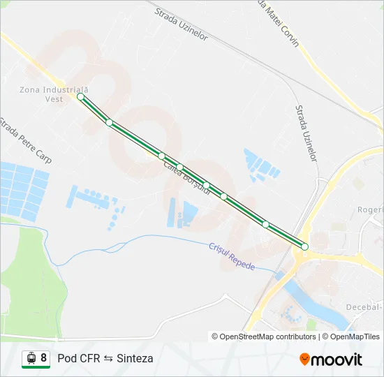 8 Light Rail Line Map