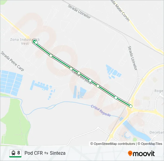 8 Light Rail Line Map