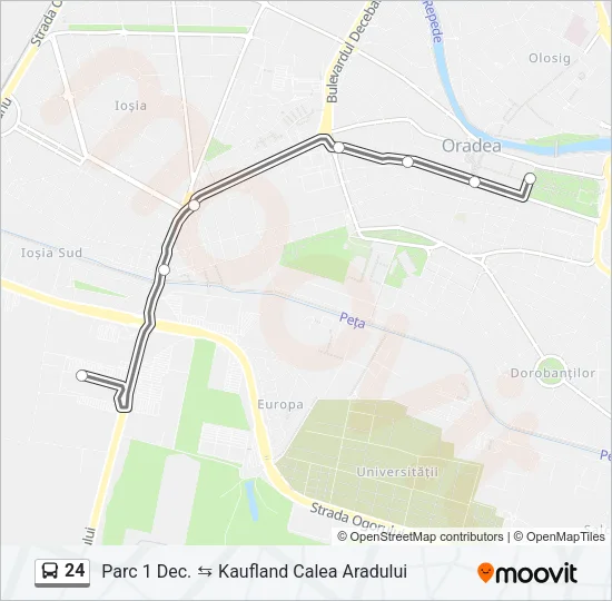 24 Bus Line Map